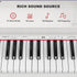 UMOMO 88 Weighted Key Digital Piano Keyboard with Piano Bench, Full Size Electric Piano with Piano Stand, Headphone Jack, 3 Pedal, Electronic Piano for Beginner, Adults