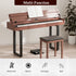 UMOMO 88 Weighted Key Digital Piano with Metal Stand, Beginner Keyboard Piano with Piano Bench, Full Size Heavy Hammer Weighted Action Electric Piano Keyboard with USB MIDI