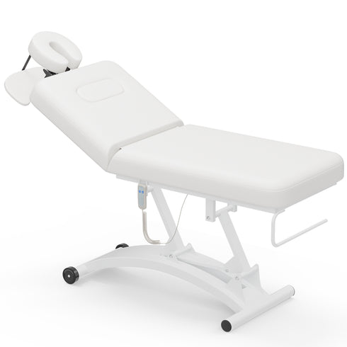 TTGIEET 550 lbs Electric Lift Massage Table, Height Adjustable Spa Esthetician Bed with Remote Control, 55° Adjustable Backrest