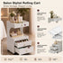 TTGIEET Salon Stylist Rolling Cart with 3 Drawers and Pull-Out Desktop, Makeup Tool Organizer for Beauty Spa Barbershop