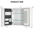 TTGIEET 24"x32" Bathroom Medicine Cabinet with Mirror and 3-Color LED Lights, Anti-Fog, Bathroom Wall Cabinet with 3-Adjustable Shelves Storage Organizer, White