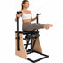 TTGIEET Wood Pilates Reformer Chair with Adjustable Resistance Springs, Split Pedals & Handles, Home Gym Core Trainer for Rehab