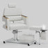 TTGIEET White Hydraulic Pedicure Chair for Nail Tech with Adjustable Footrest, Technician Stool, Built-In Dust Collector