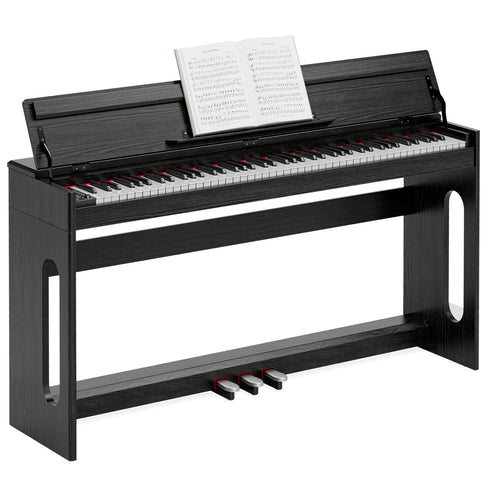 TTGIEET 88 Key Digital Piano Keyboard, Full Size Electric Piano with Piano Stand, Headphone Jack, 3 Pedal, Electronic Piano for Beginner