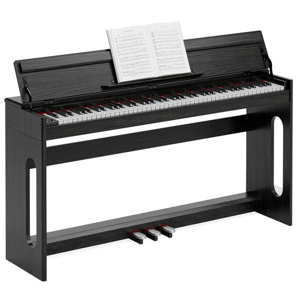 TTGIEET 88 Key Digital Piano Keyboard, Full Size Electric Piano with Piano Stand, Headphone Jack, 3 Pedal, Electronic Piano for Beginner