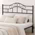 TTGIEET Metal Queen Headboard, Adjustable Height, Vintage Iron Scrollwork Design with Bed Frame Brackets Adapter