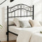 TTGIEET Metal Twin/Twin XL Headboard, Adjustable Height, Vintage Iron Scrollwork Design with Bed Frame Brackets Adapter