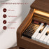 UMOMO U-732 88 Weighted Key Digital Piano with Adjustable Light, Hammer Action Electric Piano with Piano Stand, Full Size Electronic Piano Keyboard for Beginner, Adults, Brown