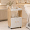 TTGIEET Salon Trolley Cart with Lockable Rolling Wheels, Esthetician Cart with Open Storage Shelves& Cabinet for Beauty Salon