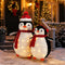 TTGIEET 2 - Piece Fluffy Lighted Penguin Family, 3ft & 2ft Pop - Up Outdoor Christmas Holiday Decoration with 150 LED Lights for Yard Garden