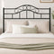 TTGIEET Metal Full Headboard, Adjustable Height, Vintage Iron Scrollwork Design with Bed Frame Brackets Adapter