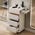 TTGIEET Salon Trolley Cart with Lockable Wheels, Rolling Hair Cart with 3 Dryer Holders for Hair Stylist, Wall Mount Makeup Organizer Stations Cabinet for Beauty Spa Barbershop Tattoo