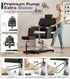 TTGIEET Black Hydraulic Pedicure Chair for Nail Tech with Adjustable Footrest, 360 Swivel, No Plumbing for Salon