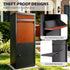 TTGIEET Package Delivery Boxes for Outdoor, 40 Gallon Large Mailbox with Lock, Weatherproof Metal Parcel Drop Safe for Porch