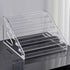 TTGIEET Acrylic Nail Polish Organizer Rack, 7 Tier Clear Holder Stand for Nail Polish Lipstick Makeup Brushes, Wall or Countertop Display, Transparent