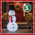 TTGIEET 5ft Lighted Pop-Up Snowman Outdoor Christmas Decoration with 140 LED Lights, Hat & Scarf