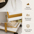 TTGIEET Esthetician Cart with Wheels, 3-Tier Salon Rolling Trolley, Spa Beauty Storage Cart, White & Gold