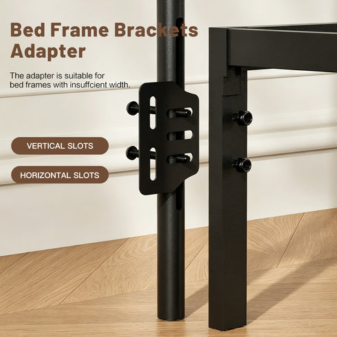 TTGIEET Metal Full Headboard, Adjustable Height, Vintage Iron Scrollwork Design with Bed Frame Brackets Adapter