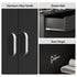 TTGIEET 5-Drawers Salon Furniture Salon Storage Station, Free Standing Cabinet for Hair Stylist, Beauty Spa Furniture w/1 Large Capacity Cabinet & 1 Open Shelf, Spa Bathroom Equipment, Black