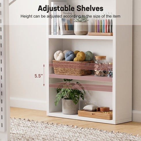 TTGIEET Foldable Sewing Table with Open Side Shelves, 3 Storage Trays& 6 Pegs, Wall-Mount Craft Station & Side Desk for Hobby & Home