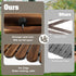 TTGIEET 8 FT Straight Wooden Garden Pathway, Non-Slip Outdoor Roll Out Walkway withRounded Edges for Lawn Patio Backyard