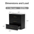 TTGIEET Wooden Dresser with 3 Large Drawers, Modular Media Console Storage Chest of Drawers, Sideboard Credenza for Living Room, Entryway, Kitchen