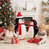 TTGIEET 2 - Piece Fluffy Lighted Penguin Family, 3ft & 2ft Pop - Up Outdoor Christmas Holiday Decoration with 150 LED Lights for Yard Garden