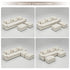 TTGIEET Chenille Cloud Couch U-Shaped, 3-Seat Sofa with Two Movable Ottomans, Oversized Sectional Couch for Living Room