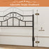 TTGIEET Metal Full Headboard, Adjustable Height, Vintage Iron Scrollwork Design with Bed Frame Brackets Adapter