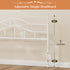 TTGIEET Metal Full Headboard, Adjustable Height, Vintage Iron Scrollwork Design with Bed Frame Brackets Adapter
