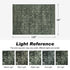 TTGIEET Persian Vintage 8x10 Floral Area Rug, Scalloped Washable Non Slip Stain Resistant Large Carpet for Standard Living King Bedroom Dining Office