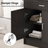 TTGIEET 5-Drawers Salon Furniture Salon Storage Station, Free Standing Cabinet for Hair Stylist, Beauty Spa Furniture w/1 Large Capacity Cabinet & 1 Open Shelf, Spa Bathroom Equipment, Black