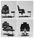 TTGIEET Black Hydraulic Pedicure Chair for Nail Tech with Adjustable Footrest, 360 Swivel, No Plumbing for Salon