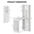TTGIEET Foldable Sewing Table with Open Side Shelves, 3 Storage Trays& 6 Pegs, Wall-Mount Craft Station & Side Desk for Hobby & Home