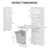 TTGIEET Foldable Manicure Table with Side Shelve, Expandable Nail Tech Table with Storage Fabric Bag, Wall Mount Nail Station Acetone Resistant Home Office Beauty Salon Workstation