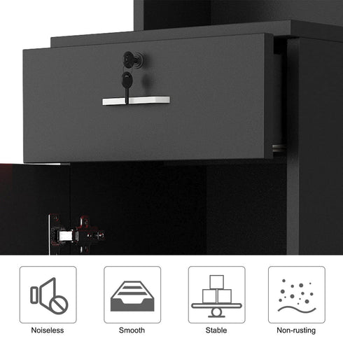 Estación de barbero Paddie con estantes