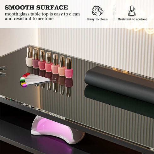 Paddie Double Manicure Table