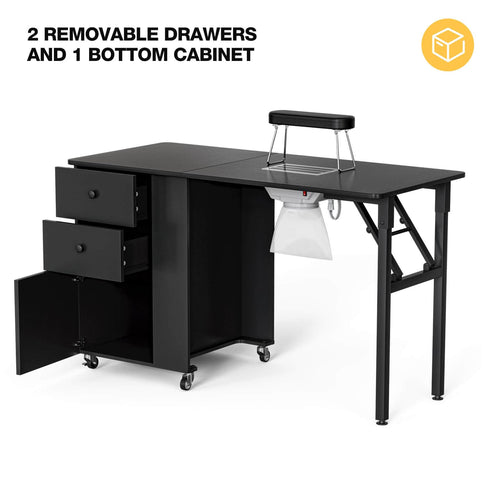 Paddie Foldable Manicure Table