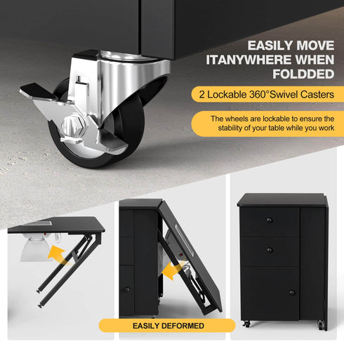 Paddie Foldable Manicure Table