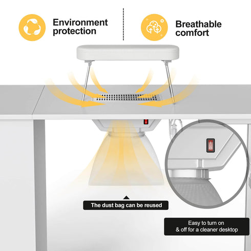 Paddie Foldable Manicure Table
