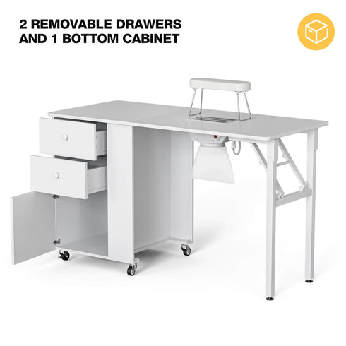 Paddie Foldable Manicure Table