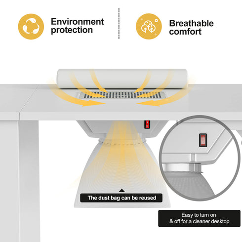 Upgraded! Paddie Foldable Nail Table with Storage