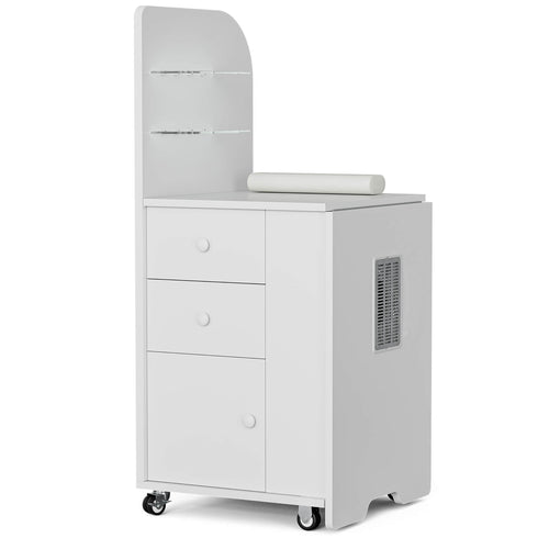 Upgraded! Paddie Foldable Nail Table with Storage