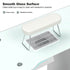 Paddie Glass Top Manicure Table, dust collector, multi-drawers