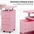 Paddie Nail Desk with Glass Top, dust collector, multi-drawers