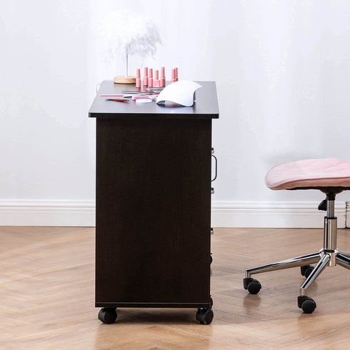 Mesa de manicura Paddie con ruedas