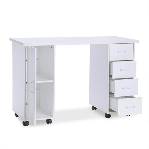 Mesa de manicura Paddie con ruedas