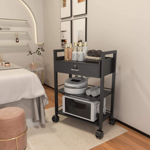 Paddie 3-Layer Salon Trolley Cart