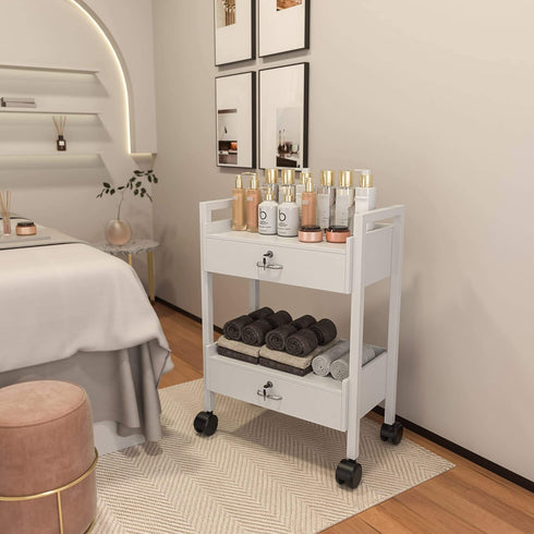 Paddie Salon Cart with Drawers