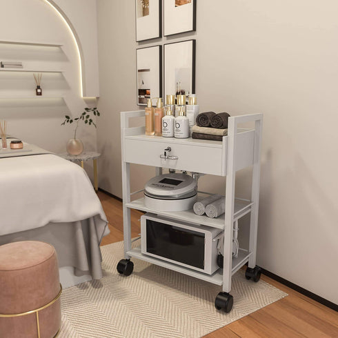 Paddie 3-Layer Salon Trolley Cart